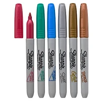 6 Packs: 6 ct. (36 total) Sharpie® Fine Point Metallic Permanent Markers