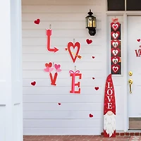 Glitzhome® 28" Set of 4 Valentine's Metal LOVE Yard Stake