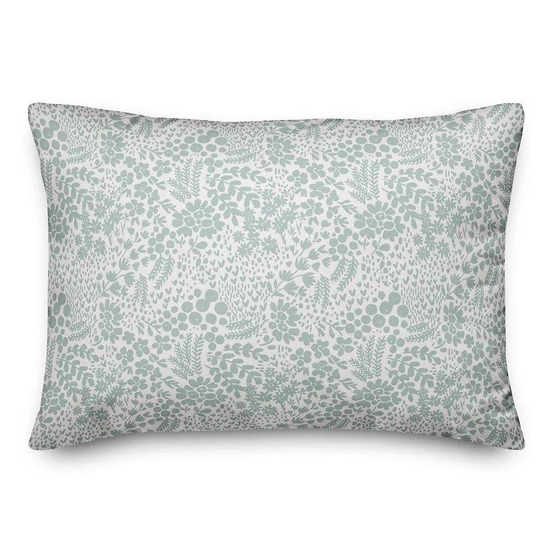 Dainty Floral Throw Pillow