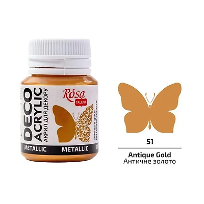 Rosa Talent Metallic Deco Acrylic Paint