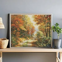 Diamond Dotz® Intermediate Level Thomas Kinkade A Walk Down Autumn Lane Diamond Painting Kit