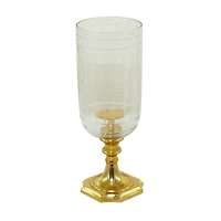 20" Gold Glam Hurricane Lamp