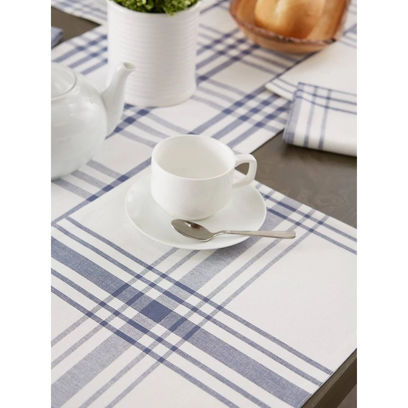 DII® Home Sweet Farmhouse French Blue Cotton Placemats, 6ct.