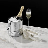 JoyJolt® Double Wall Stainless Steel Ice Bucket with Strainer & Tongs