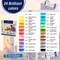 Faber-Castell Creative Studio 24 Color Watercolor Paint Set