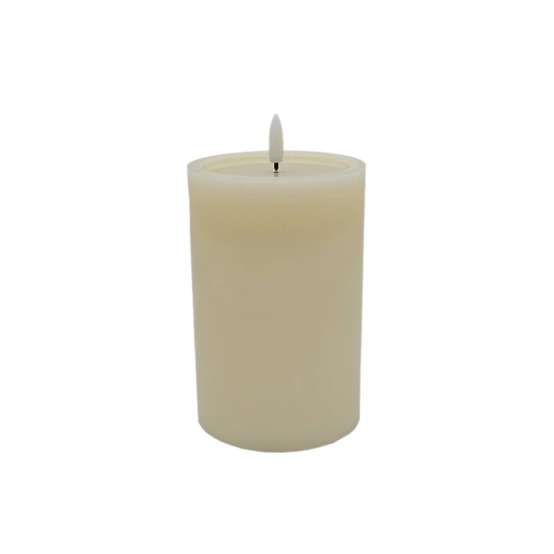 4" x 6" LED Wax Pillar Flickering Candle by Ashland