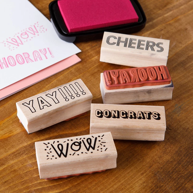 Celebrate Wood Stamp Set by Recollections™