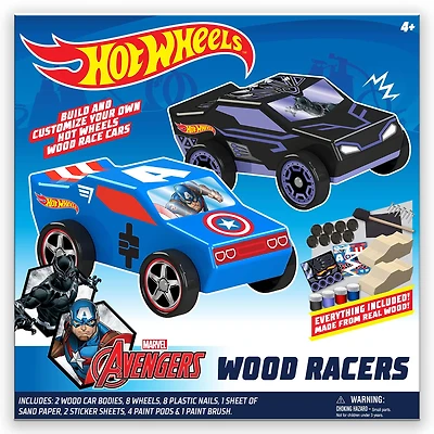 Tara Toys™ Marvel® Avengers Hot Wheels DIY Wood Car Racers