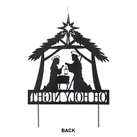 Glitzhome® 2.5ft. Metal Nativity Silhouette Yard Stake