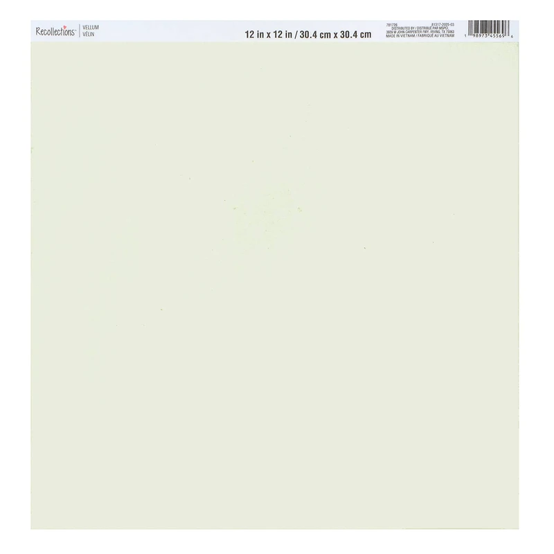 12" x 12" Ivory Vellum Paper by Recollections™