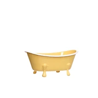 Mini Yellow Metal Tub Decoration by Ashland®