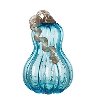 Glitzhome® Blue Glass Pumpkin Set