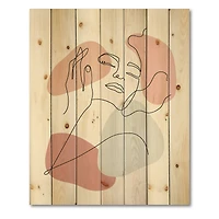 Designart - Continuous Line Portrait of Woman In