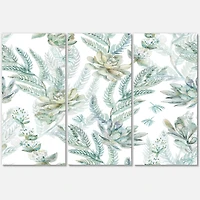 Designart - Floral Seamless Pattern Succulents Ferns Thorns