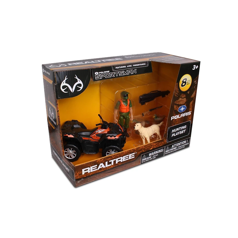 NKOK RealTree® POLARIS® Sportsman 1:18 Scale 8 Piece Duck Hunting Playset