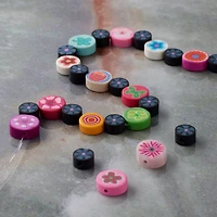 Mixed Flower Clay Disc Beads by Bead Landing™