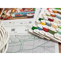 LetiStitch Getting Ready for Christmas Counted Cross Stitch Kit