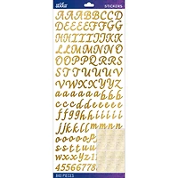 Sticko® Gold Foil Script Alphabet Stickers