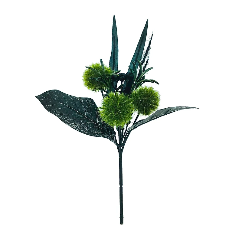 9" Green-Black Magnolia Leaves Pick by Ashland®