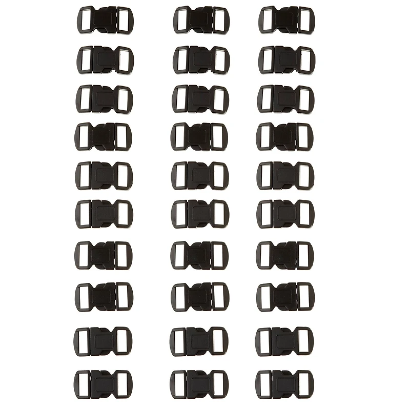 Parachute Cord Buckles, 12mm, Value Pack