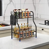 NEX™ 2-Tier Bronze Spice Rack Kitchen Organizer