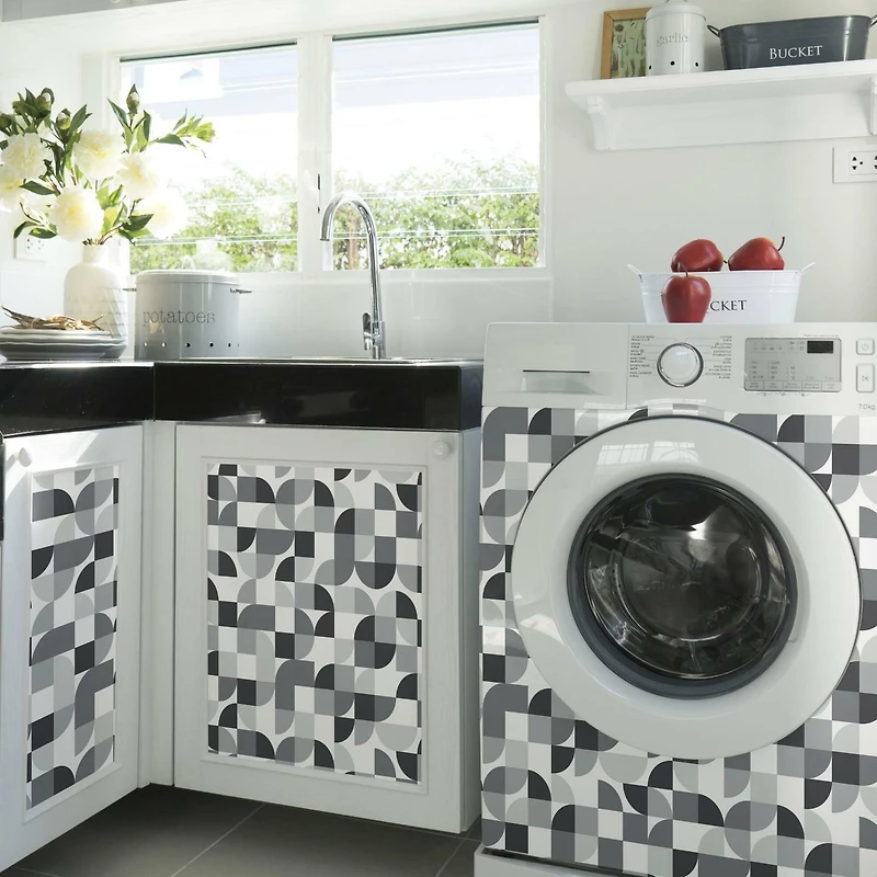 RoomMates Mid-Century Geometric Peel & Stick Wallpaper