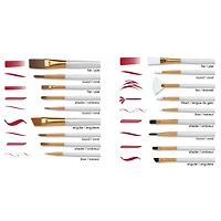 9 Packs: 18 ct. (162 total) Variety Taklon Brush Super Value Pack by Craft Smart®