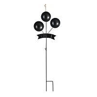 Glitzhome® 35.25" Halloween Metal "WELCOME" Spring Eyeballs Yard Stake