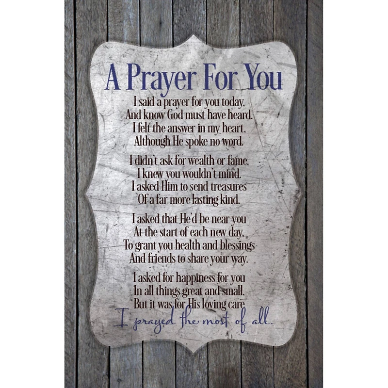 A Prayer For You Wood Plaque