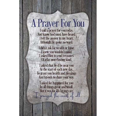 A Prayer For You Wood Plaque