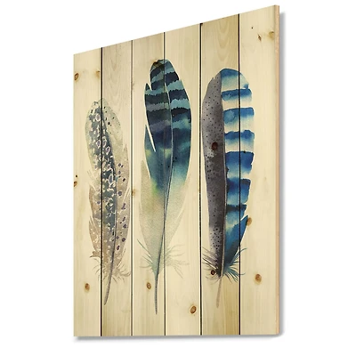 Designart - Colourful Boho Feathers I