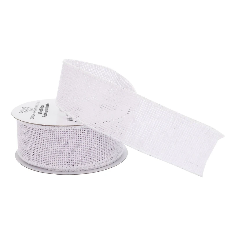 1.5" x 30ft. Wired Faux Burlap Ribbon by Celebrate It