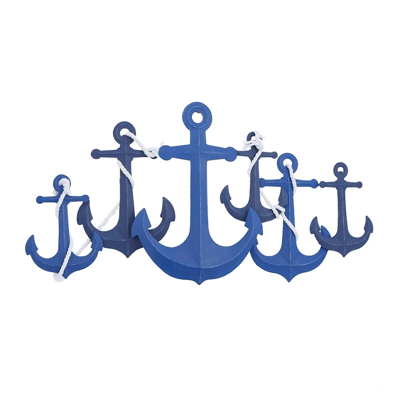 Blue Iron Coastal Wall Decor, 24" x 48" x 1"