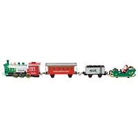 36 Pc Battery Operated Lighted and Animated Train Set with Raised Track and Sound