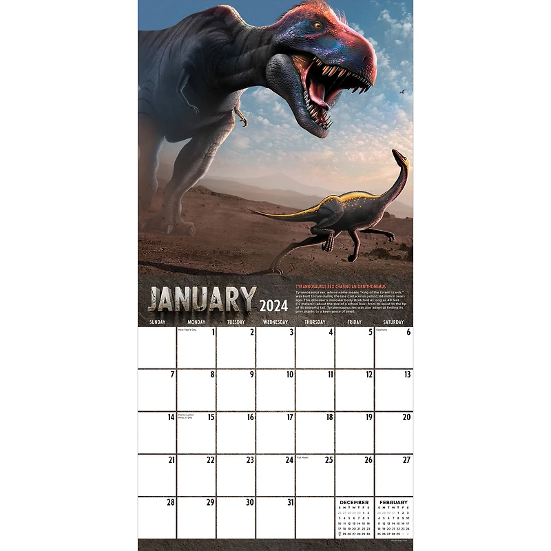 TF Publishing Dinosaurs Wall Calendar