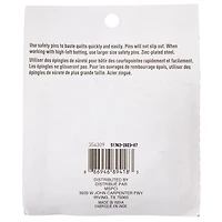12 Packs: 50 ct. (500 total) 2" Silver Quilter's Safety Pins by Loops & Threads™