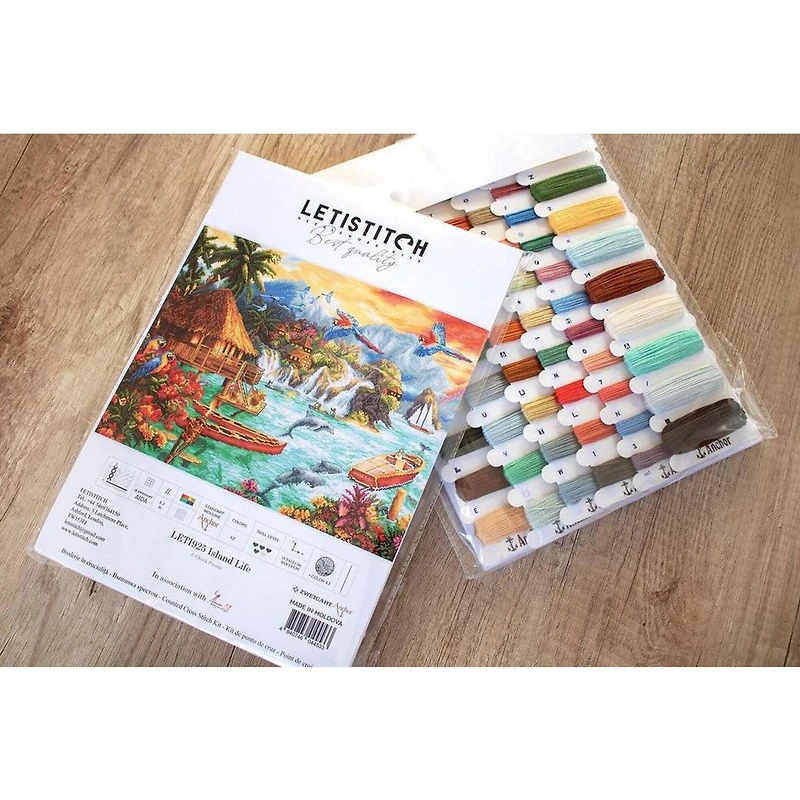 Letistitch Island Life Counted Cross Stitch Kit