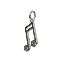 Charmalong™ Silver Plated Crystal Music Charm by Bead Landing™