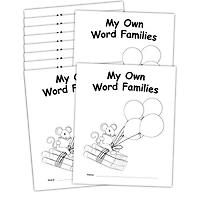 Teacher Created Resources® My Own Books: My Word Families Books, 10ct.