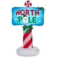3.5ft. Airblown® Inflatable Outdoor North Pole Sign