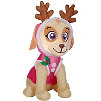 3.5ft. Airblown® Inflatable Christmas Nick Jr™ Paw Patrol Skye in Pink Snow Outfit with Antlers