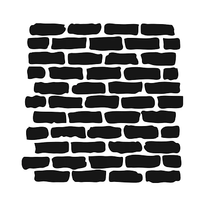 The Crafter's Workshop Bricks Stencil