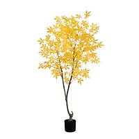 5ft. Yellow Autumn Maple Artificial Potted Tree