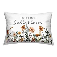 Stupell Industries Full Bloom Sentiment Outdoor Printed Pillow