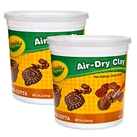 Crayola® 5lbs. Terra Cotta Air-Dry Clay Tub, 2ct.