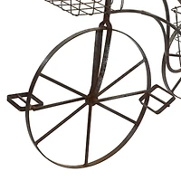 Brown Metal Farmhouse Plantstands, 33" x 41" x 13"