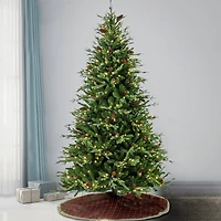7.5ft. Pre-Lit Skykomish Pine Artificial Christmas Tree, Warm White LED Lights