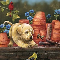 Hart Puzzles Puppies at Play by Bob Giordano 1,000 Piece Jigsaw Puzzle