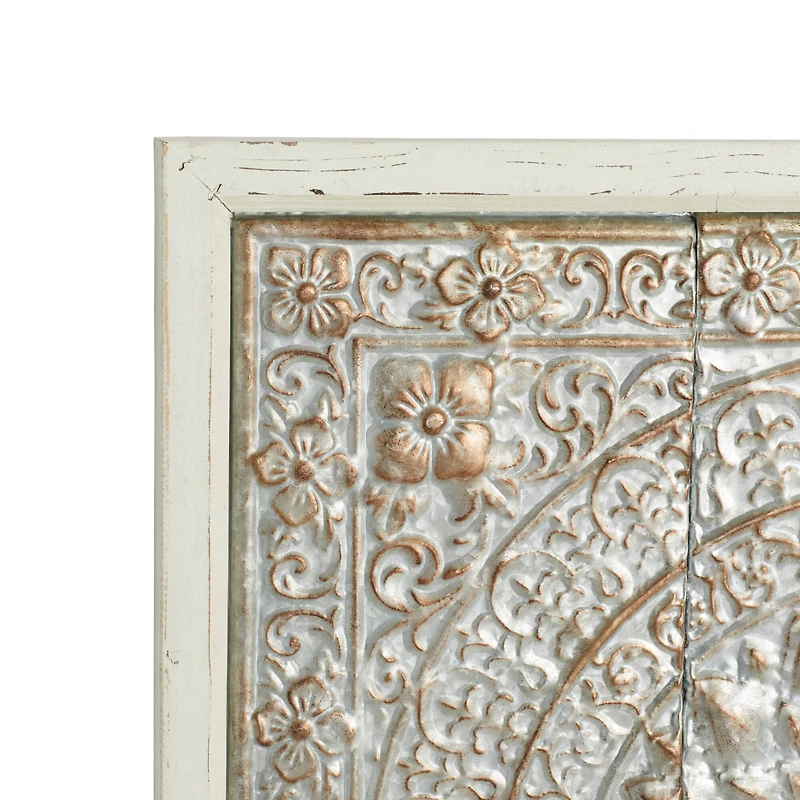 34" Brown Iron Rustic Wall Décor