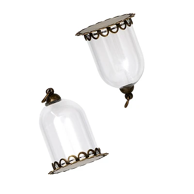 Found Objects™ Oxidized Brass Small Bottle Charms By Bead Landing™